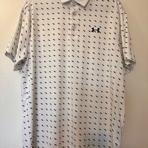 Under Armour Men's White Golf Polo Shirt
